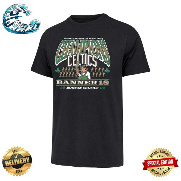 Boston Celtics ’47 18-Time NBA Finals Champions Banner Franklin Classic T-Shirt