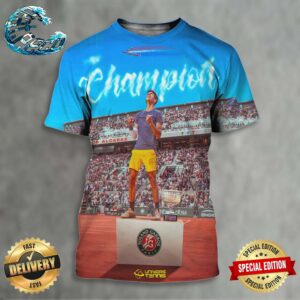 Carlos Alcaraz Bat Alexander Zverev à Roland Garros Et Décroche Son 3e Titre En Majeur à 21 ans All Over Print Shirt