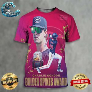 Charlie Condon Is The First Player In Georgia Baseball History To Win The Golden Spikes Award All Over Print Shirt