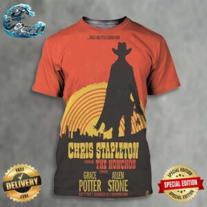 Chris Stapleton Limited Editon Posters For June 27 2024 At Hollywood Bowl In Los Angeles CA Designed By Natemoonlife All Over Print Shirt