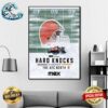 Cincinnati Bengals Hard Knocks In Season With The AFC North NFL Premieres December 3 On Max Wall Decor Poster Canvas