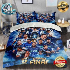 Congrats Blues Team Super Rugby Pacific 2024 Champions Grand Final Bedding Set