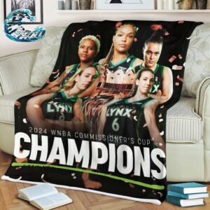 Congrats Minnesota Lynx 2024 Champions WNBA Commissioner’s Cup Blanket