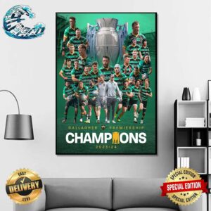 Congrats Northampton Saints 2023-24 Gallagher Premiership Champions Home Decor Poster Canvas