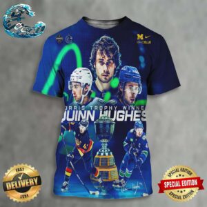Congrats Quinn Hughes From Michigan Hockey Wins The Norris Trophy NHL Awards All Over Print Shirt