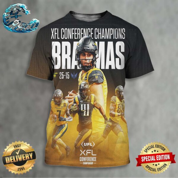 Congrats San Antonio Brahmas XFL Conference Champions 2024 All Over Print Shirt