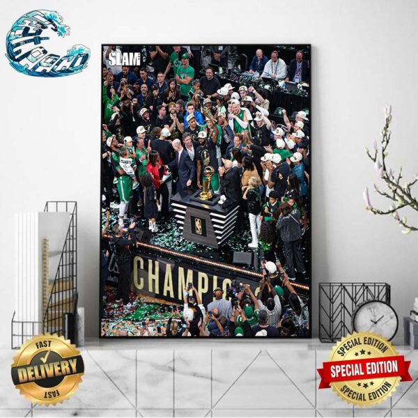 Congrats To Jaylen Brown For Winning The 2024 NBA Finals MVP Trophy Home Decor Poster Canvas