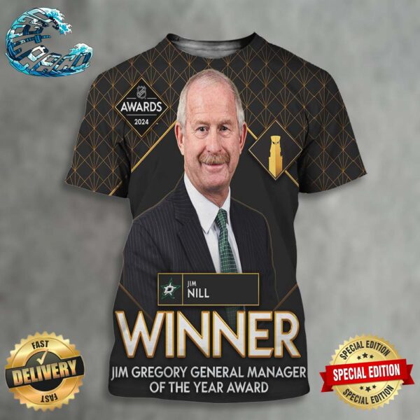 Congrats To Jim Nill Winner Jim Gregory General Manager Of The Year Award 2024 All Over Print Shirt