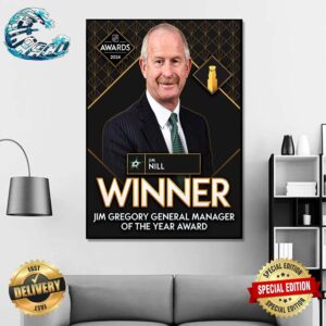 Congrats To Jim Nill Winner Jim Gregory General Manager Of The Year Award 2024 Home Decor Poster Canvas