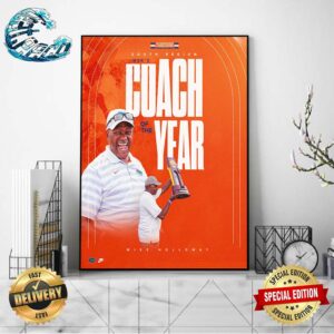Congrats To Mike Holloway On Being Named USTFCCCA South Region Men’s Coach Of The Year For The 2024 Outdoor Season Poster Canvas