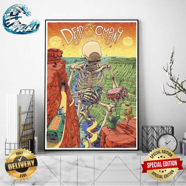 Dead And Company Concert Poster At The Sphere In Las Vegas NV On June 20-22 2024 Home Decor Poster Canvas