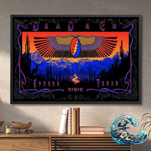 Dead And Company Dead Forever Concert Poster At The Sphere In Las Vegas NV On June 22 2024 Wall Decor Poster Canvas