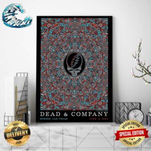 Dead And Company Poster By Mishka Westell At Sphere Las Vegas On June 15 2024 Home Decor Poster Canvas