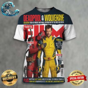 Deadpool And Wolverine Are On The Cover Of The Ppcoming Issue Of Total Film Magazine All Over Print Shirt