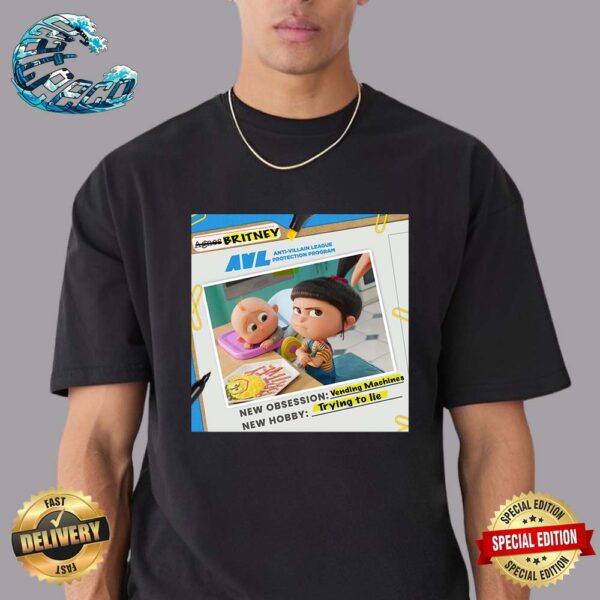 Despicable Me 4 Agnes As Britney Her Name Has Always Been Britney AVL New Dos Referral Card Classic T-Shirt
