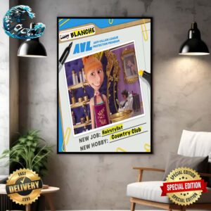 Despicable Me 4 Lucy As Blanche An Upscale Hair Stylist Who Absolutely Knows What’s She Doing AVL New Dos Referral Card Poster Canvas