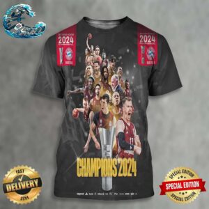 Deutscher Meister 2024 FC Bayern Munich Basketball Champions 2024 All Over Print Shirt