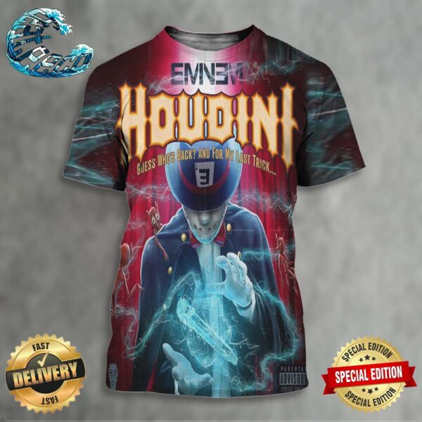 Eminem Announces New Single Houdini Will Be Released May 31 2024 All Over Print Shirt
