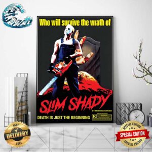 Eminem Who Will Survive The Wrath Of Slim Shady Limited Edition Death Is Just The Beginning Home Decor Poster Canvas