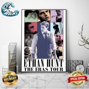 Ethan Hunt Tom Cruise The Eras Tour 2024 Home Decor Poster Canvas