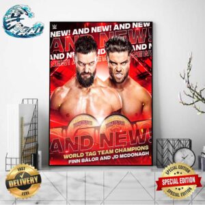 Finn Balor And Jd Mcdonagh WWE And New World Tag Team Champions Home Decor Poster Canvas