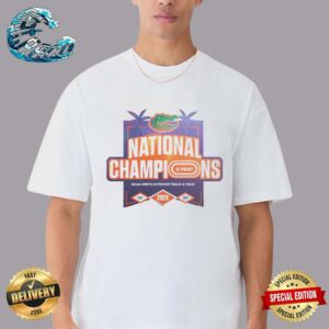 Florida Gators 3 Peat 2022 2023 2024 NCAA Men’s Outdoor Track And Field National Champions Vinatge T-Shirt