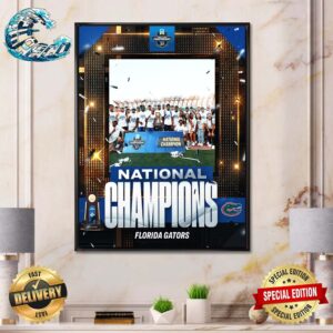 Florida Gators Track And Field And Cross Country Is The 2024 DI Men’s Outdoor Track And Field Champions Poster Canvas
