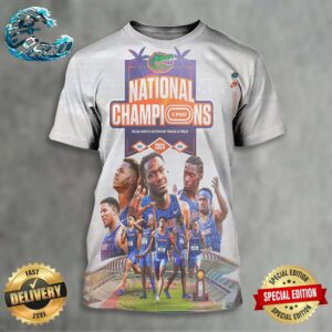 Florida Gators Track And Field And Cross Country National Champions 3-Peat 2024 NCAA Men’s Outdoor Track And Field All Over Print Shirt
