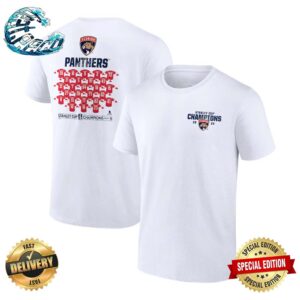 Florida Panthers 2024 Stanley Cup Champions Name And Number Team Two Sides Print Vintage T-Shirt