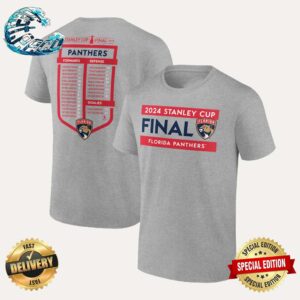 Florida Panthers 2024 Stanley Cup Final Roster Two Sides Print Classic T-Shirt