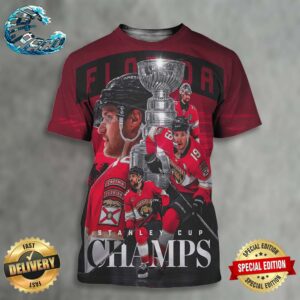 Florida Panthers Are 2024 Stanley Cup Champions For The First Time In Franchise History All Over Print Shirt