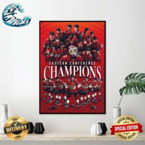 Florida Panthers Are Back-To-Back Eastern Conference Champions 2024 Home Decor Poster Canvas