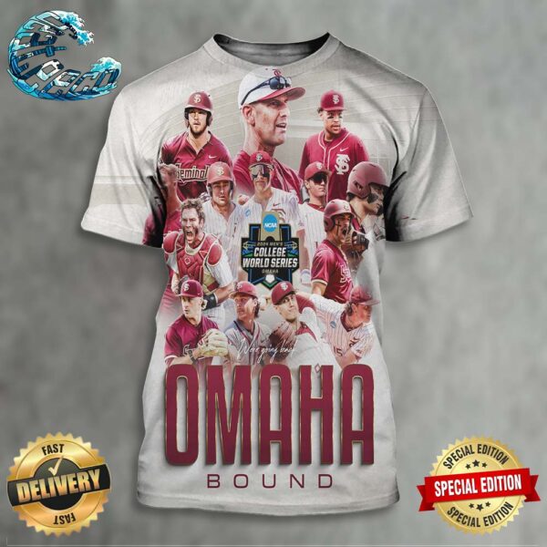 Florida State Seminoles Baseball Road To Omaha Bound 2024 NCAA Men’s Baseball College World Series All Over Print Shirt