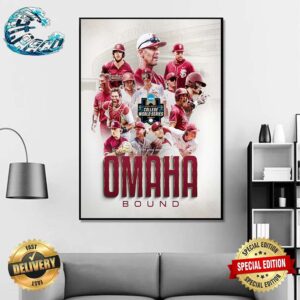 Florida State Seminoles Baseball Road To Omaha Bound 2024 NCAA Men’s Baseball College World Series Poster Canvas