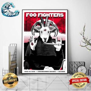Foo Fighters Concert Poster At Principality Stadium In Cardiff UK On June 25 2024 Home Decor Poster Canvas