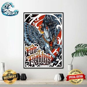 Foo Fighters Welcome To Infernopolis At Hellfest On Sun June 30 2024 Art By Moonkey Home Decor Poster Canvas
