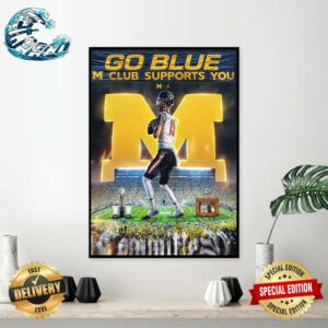 Four-Star QB Brady Hart 2026 Has Committed To Michigan Home Decor Poster Canvas
