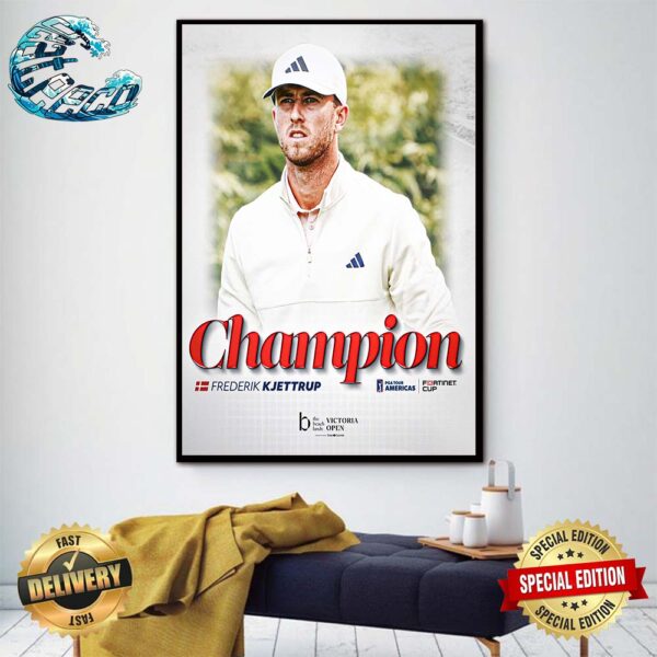 Freddie Kjettrup Birdies 16 And 17 To Win The Beachlands Victoria Open In Just His Second Professional Start Poster Canvas
