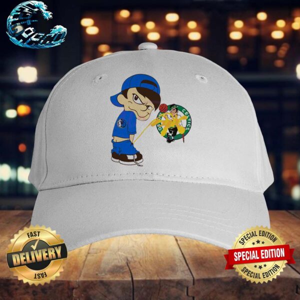 Funny Boy Dallas Mavericks Piss On Boston Celtics Vintage Cap Snapback Hat