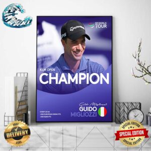 Guido Migliozzi Is A Winner Again At The KLM Open Home Decor Poster Canvas