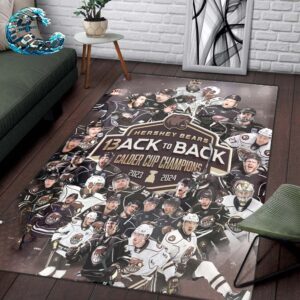 Hershey Bears 13x Back To Back Calder Cup Champions 2024 Rug Home Decor