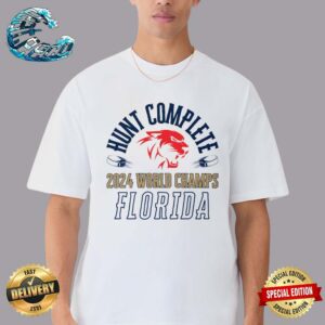 Hunt Complete 2024 World Champs Florida Panthers Vintage T-Shirt