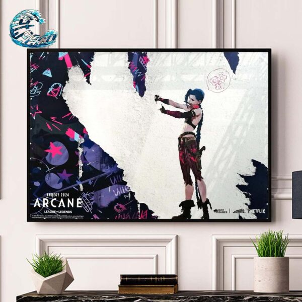 Jinix League Of Legend Arcane Season 2 New Character Poster Home Decor Canvas