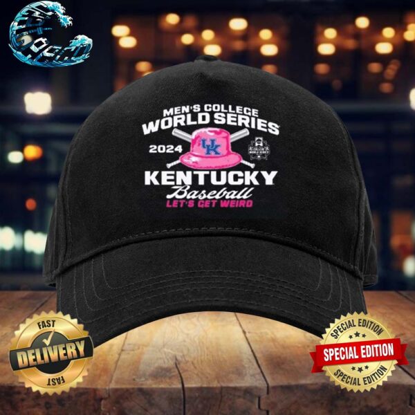 Kentucky Wildcats 2024 NCAA Men’s College World Series Baseball Let’s Get Weird Classic Snapback Hat Cap
