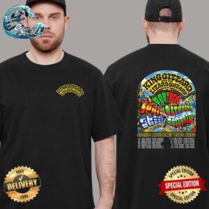 King Gizzard And The Lizard Wizard Europe Residency Tour 2025 In Portugal Spain Lithuania Greece And Bulgaria Start On May 18 2025 In Lisbon Portugal Two Sides Print Unisex T-Shirt