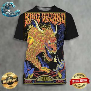 King Gizzard And The Lizard Wizard The Final Poster Of The Series At Les Nuits De Fourviere In Lyon France On June 3rd 2024 All Over Print Shirt