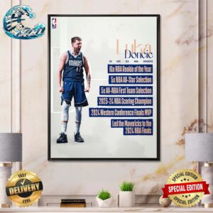 Luka Doncic In His Six NBA Seasons Home Decor Poster Canvas