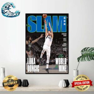 Luka Doncic The World Is Mine Run To The ’24 NBA Finals With The Cover Of SLAM 250 Wall Decor Poster Canvas