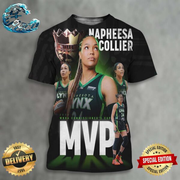 Mapheesa Collier From Minnesota Lynx MVP 2024 WNBA Commissioner’s Cup All Over Print Shirt