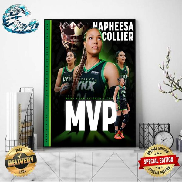 Mapheesa Collier From Minnesota Lynx MVP 2024 WNBA Commissioner’s Cup Poster Canvas